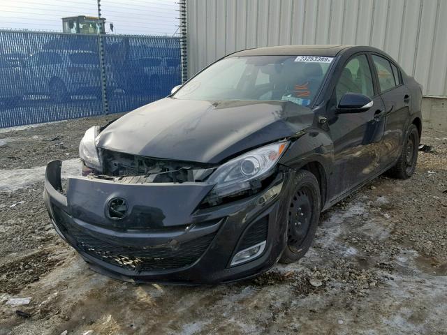 JM1BL1S59A1228332 - 2010 MAZDA 3 S BLACK photo 2