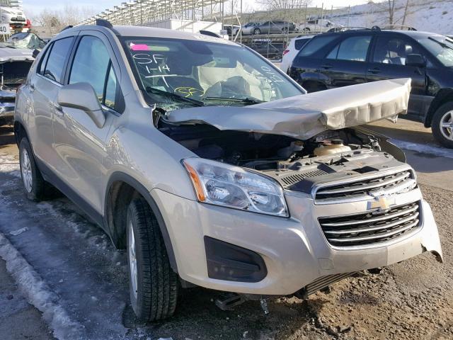 3GNCJPSB3GL130604 - 2016 CHEVROLET TRAX 1LT BEIGE photo 1