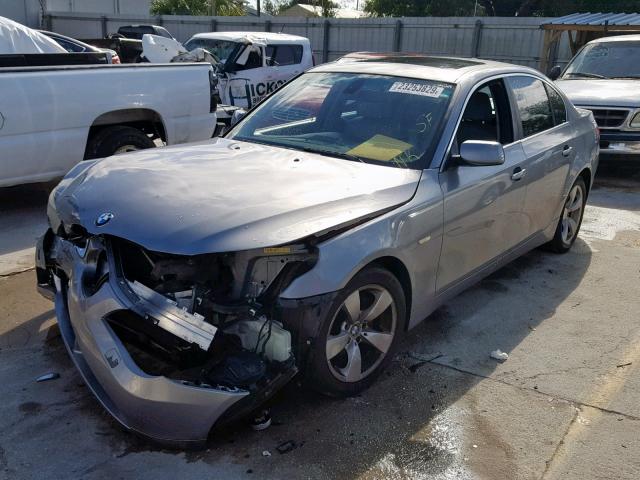 WBANE53546CK87956 - 2006 BMW 525 I SILVER photo 2