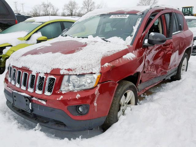 1C4NJDBB0DD271468 - 2013 JEEP COMPASS SP RED photo 2