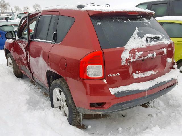1C4NJDBB0DD271468 - 2013 JEEP COMPASS SP RED photo 3