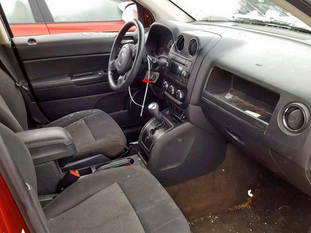 1C4NJDBB0DD271468 - 2013 JEEP COMPASS SP RED photo 5
