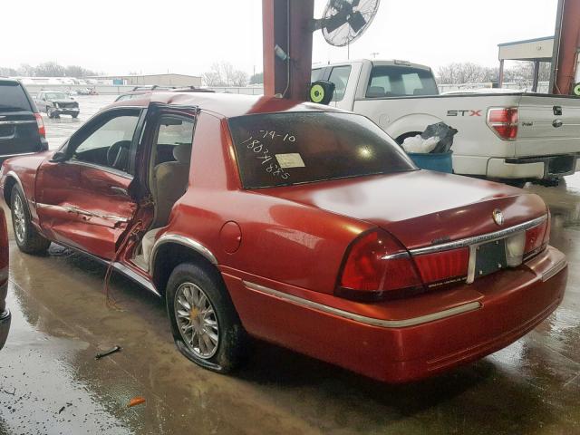 2MEFM74W9WX698994 - 1998 MERCURY GRAND MARQ RED photo 3