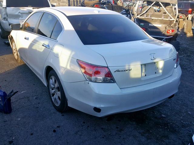 1HGCP36879A046800 - 2009 HONDA ACCORD EXL WHITE photo 3