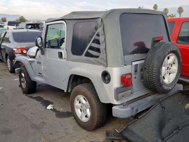 1J4FA39S55P322672 - 2005 JEEP WRANGLER X SILVER photo 3