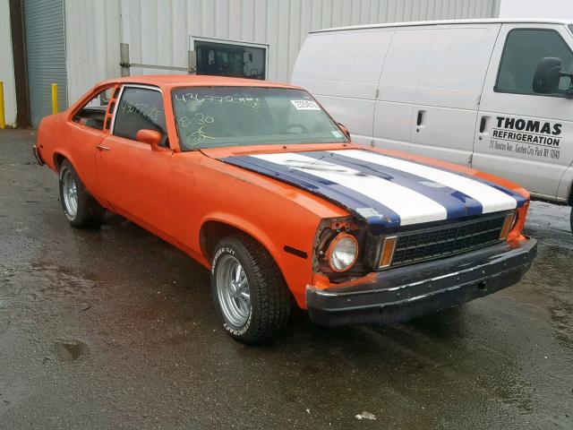 1X27D7T168039 - 1977 CHEVROLET NOVA ORANGE photo 1