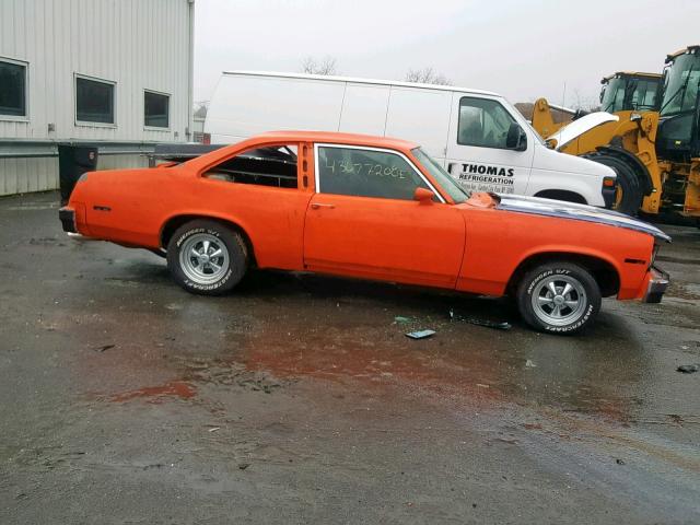 1X27D7T168039 - 1977 CHEVROLET NOVA ORANGE photo 10