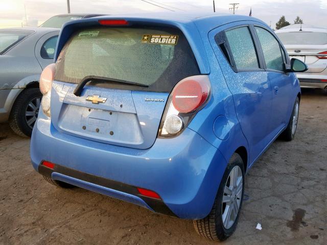 KL8CB6S94EC523042 - 2014 CHEVROLET SPARK LS BLUE photo 4