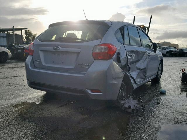 JF1GPAA6XE8244319 - 2014 SUBARU IMPREZA BA GRAY photo 4