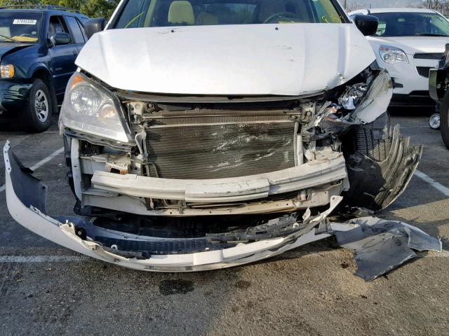 5FNRL38249B013788 - 2009 HONDA ODYSSEY LX WHITE photo 9