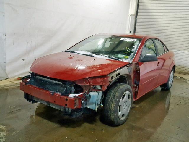 1G2ZF58B574124071 - 2007 PONTIAC G6 VALUE L RED photo 9