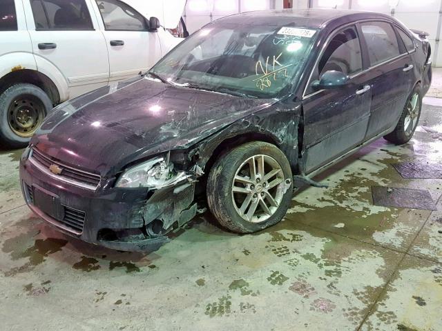 2G1WU583581252877 - 2008 CHEVROLET IMPALA LTZ BLACK photo 2