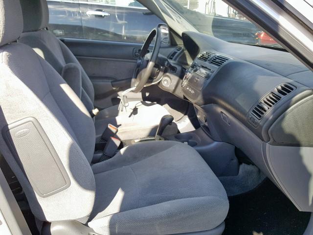 1HGES26731L058878 - 2001 HONDA CIVIC EX SILVER photo 5