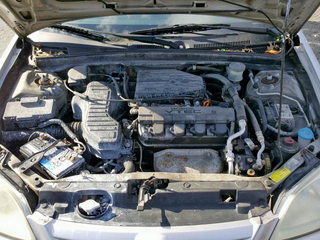 1HGES26731L058878 - 2001 HONDA CIVIC EX SILVER photo 7