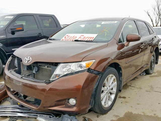 4T3ZE11A59U010392 - 2009 TOYOTA VENZA BASE BROWN photo 2