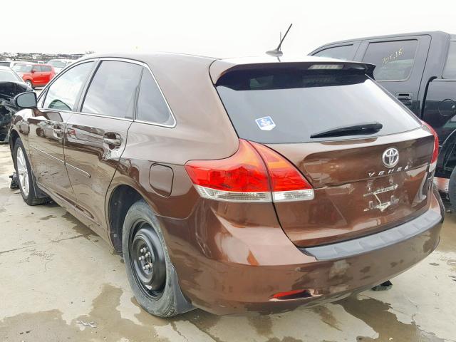 4T3ZE11A59U010392 - 2009 TOYOTA VENZA BASE BROWN photo 3