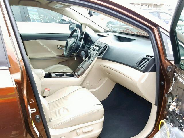 4T3ZE11A59U010392 - 2009 TOYOTA VENZA BASE BROWN photo 5