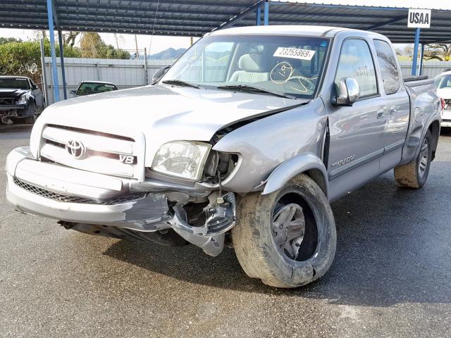 5TBRT34164S449262 - 2004 TOYOTA TUNDRA ACC SILVER photo 2