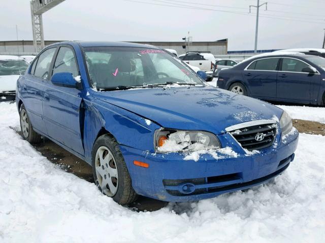 KMHDN46D96U228211 - 2006 HYUNDAI ELANTRA GL BLUE photo 1