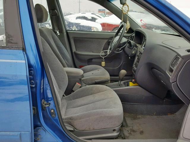 KMHDN46D96U228211 - 2006 HYUNDAI ELANTRA GL BLUE photo 5