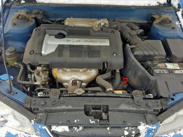 KMHDN46D96U228211 - 2006 HYUNDAI ELANTRA GL BLUE photo 7