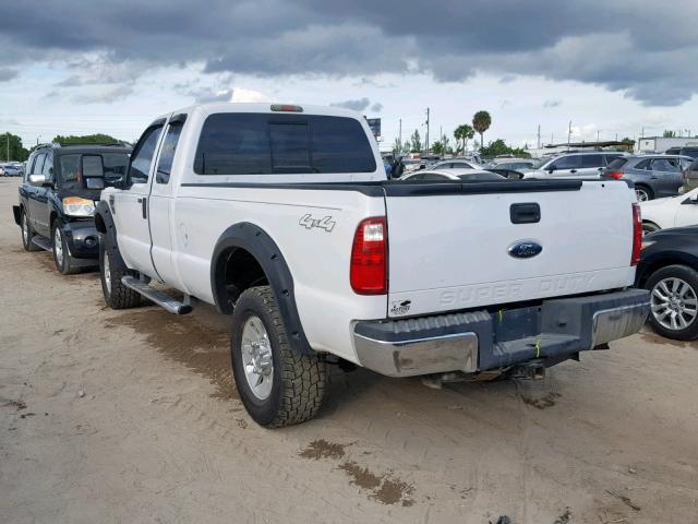 1FTWX31R68EB88669 - 2008 FORD F350 SRW S WHITE photo 3