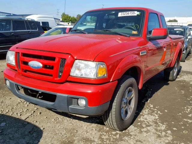 1FTYR14U86PA01036 - 2006 FORD RANGER SUP RED photo 2