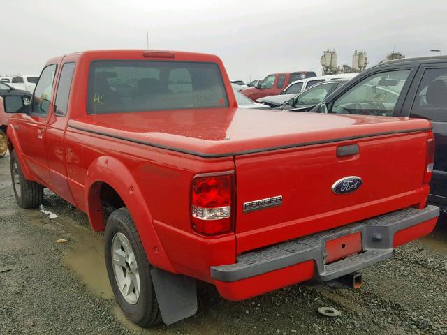 1FTYR14U86PA01036 - 2006 FORD RANGER SUP RED photo 3