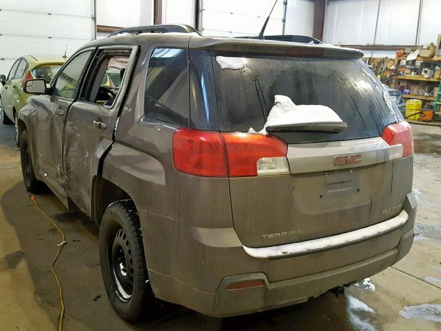 2GKFLTEK0C6185731 - 2012 GMC TERRAIN SL ოქროსფერი ფოტო 3