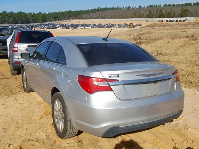 1C3CCBAB7CN130269 - 2012 CHRYSLER 200 LX GRAY photo 3