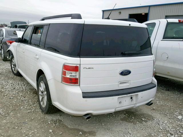 2FMGK5B84EBD23221 - 2014 FORD FLEX SE WHITE photo 3