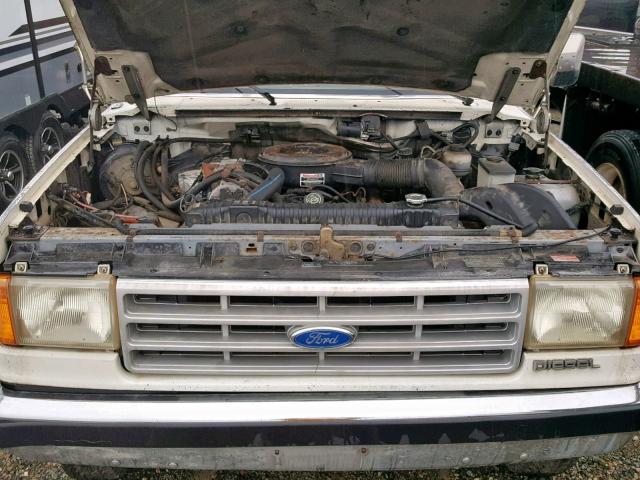 2FDLF47M8MCA10894 - 1991 FORD F SUPER DU WHITE photo 7