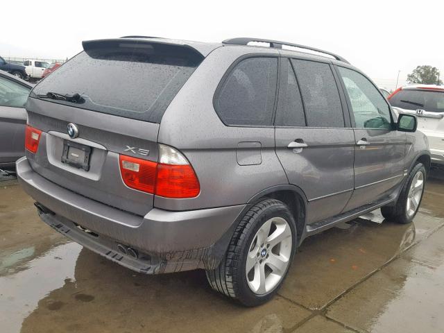 5UXFB53524LV09535 - 2004 BMW X5 4.4I GRAY photo 4