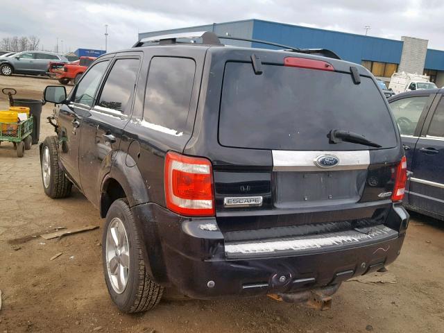 1FMCU94G99KB07459 - 2009 FORD ESCAPE LIM 黑色 照片 3