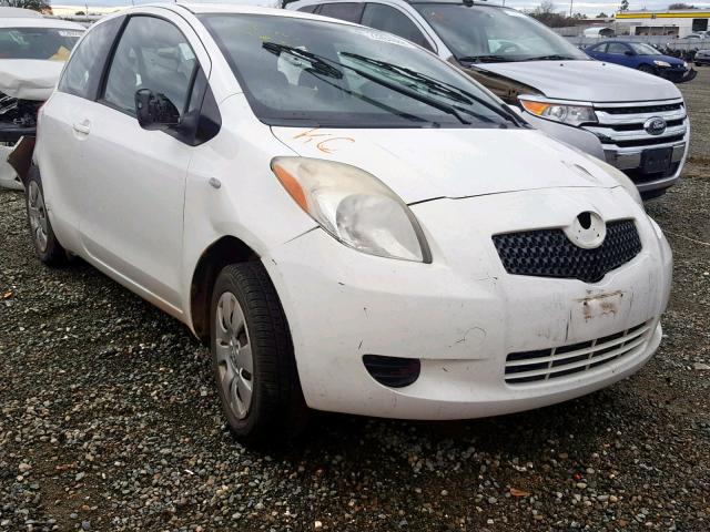 JTDJT923175110141 - 2007 TOYOTA YARIS WHITE photo 1