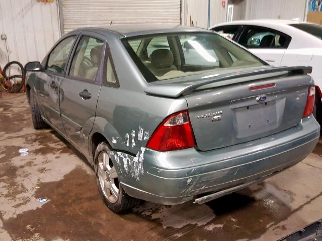 1FAHP34N96W165983 - 2006 FORD FOCUS ZX4 GREEN photo 3