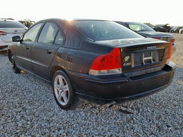 YV1RS592882685782 - 2008 VOLVO S60 2.5T BLACK photo 3