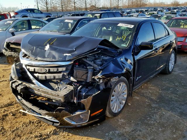 3FADP0L35CR186714 - 2012 FORD FUSION HYB BLACK photo 2