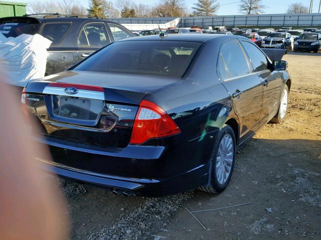 3FADP0L35CR186714 - 2012 FORD FUSION HYB BLACK photo 4