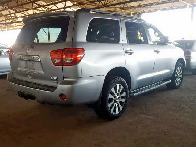 5TDDW5G17AS029909 - 2010 TOYOTA SEQUOIA PL SILVER photo 4