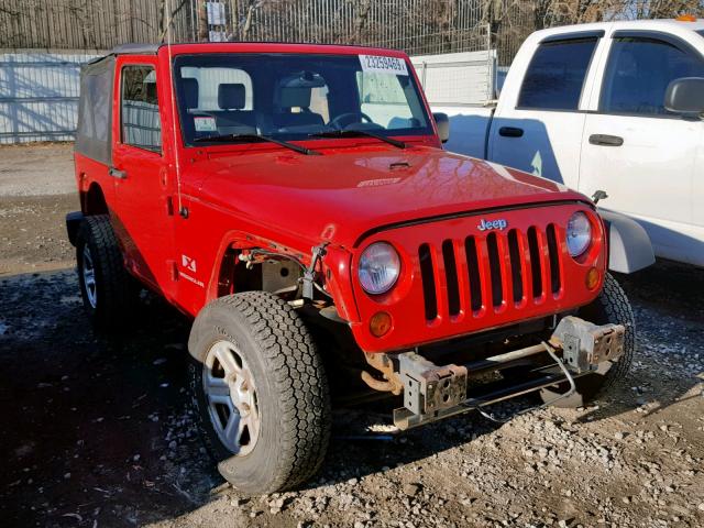 1J4FA24147L139119 - 2007 JEEP WRANGLER X RED photo 1