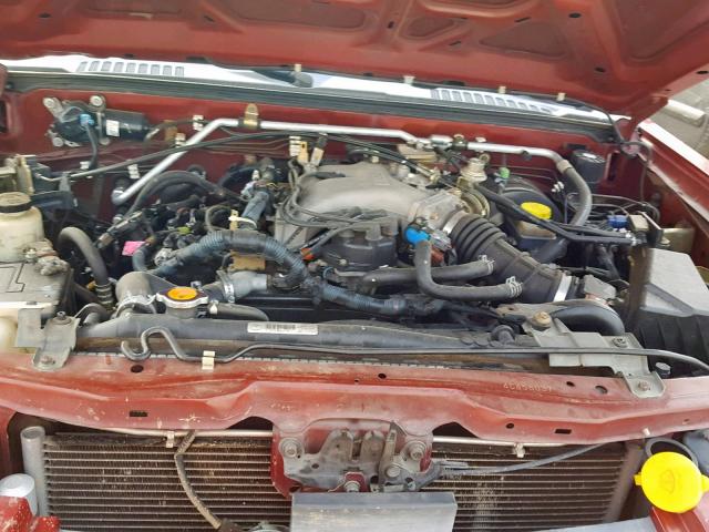 1N6ED29XX4C458037 - 2004 NISSAN FRONTIER C 勃艮第红 照片 7