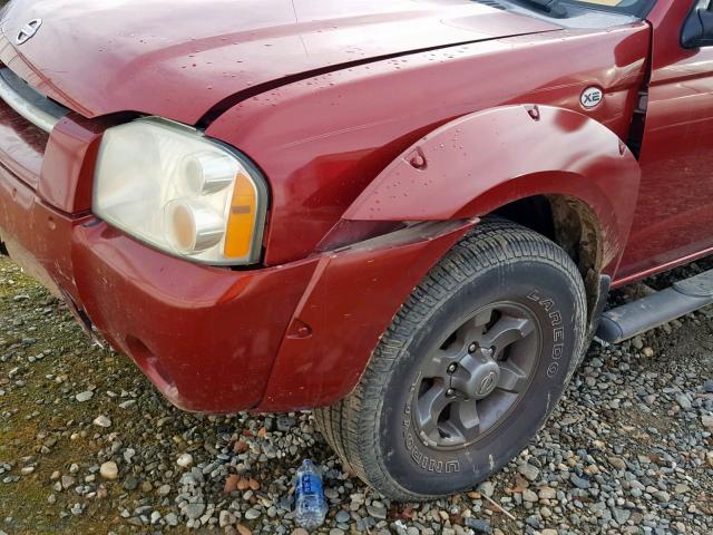 1N6ED29XX4C458037 - 2004 NISSAN FRONTIER C 勃艮第红 照片 9