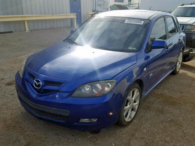 JM1BK343271730148 - 2007 MAZDA 3 HATCHBAC BLUE photo 2