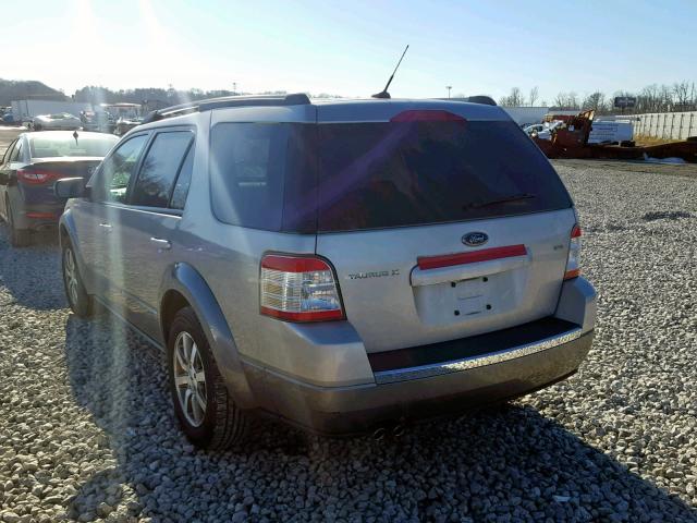 1FMDK02W68GA44368 - 2008 FORD TAURUS X S SILVER photo 3