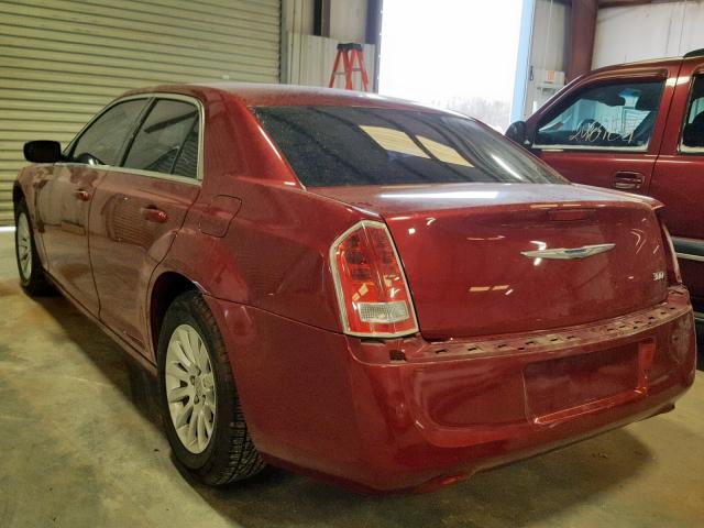 2C3CCAAG5CH209793 - 2012 CHRYSLER 300 RED photo 3