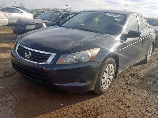 1HGCP2F33AA194753 - 2010 HONDA ACCORD LX BLACK photo 2