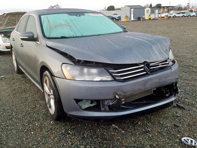 1VWBS7A36EC059786 - 2014 VOLKSWAGEN PASSAT SE GRAY photo 1