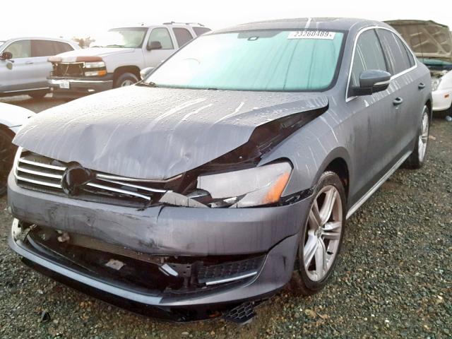 1VWBS7A36EC059786 - 2014 VOLKSWAGEN PASSAT SE GRAY photo 2