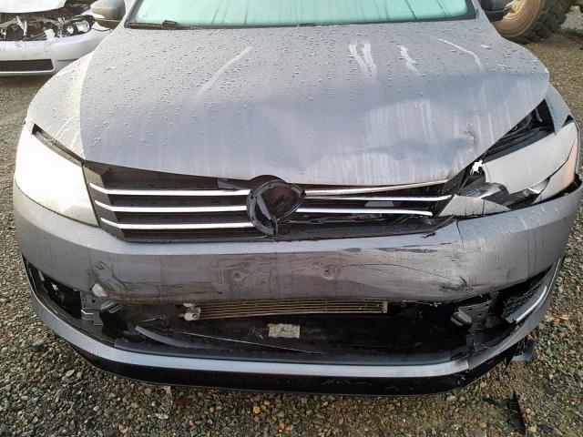 1VWBS7A36EC059786 - 2014 VOLKSWAGEN PASSAT SE GRAY photo 7